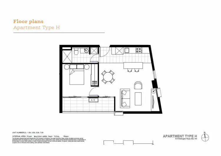 Floorplan of Homely apartment listing, 109/6-8 Wellington Road, Box Hill VIC 3128
