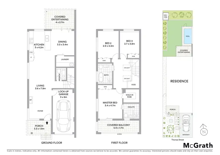 Floorplan of Homely semi-detached listing, 11B Thomas Street, Cronulla NSW 2230