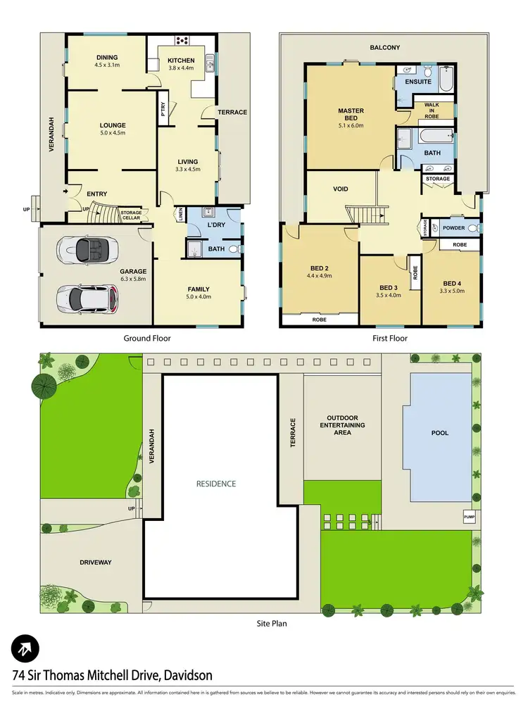 Floorplan of Homely house listing, 74 Sir Thomas Mitchell Drive, Davidson NSW 2085