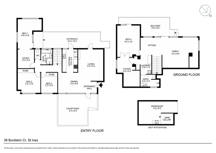 Floorplan of Homely house listing, 36 Burdekin Crescent, St Ives NSW 2075