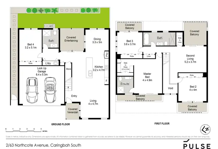 Floorplan of Homely townhouse listing, 2/63 Northcote Avenue, Caringbah South NSW 2229
