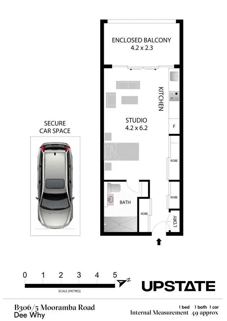 Floorplan of Homely unit listing, B306/5 Mooramba Road, Dee Why NSW 2099