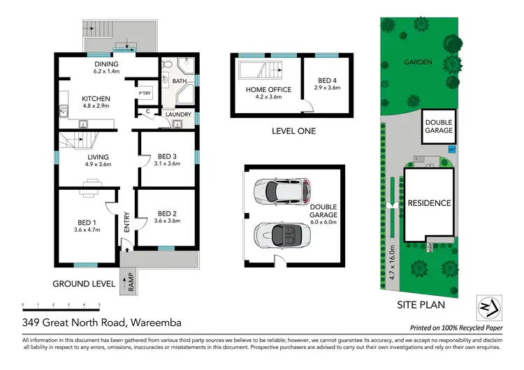 Floorplan of Homely house listing, 349 Great North Road, Wareemba NSW 2046