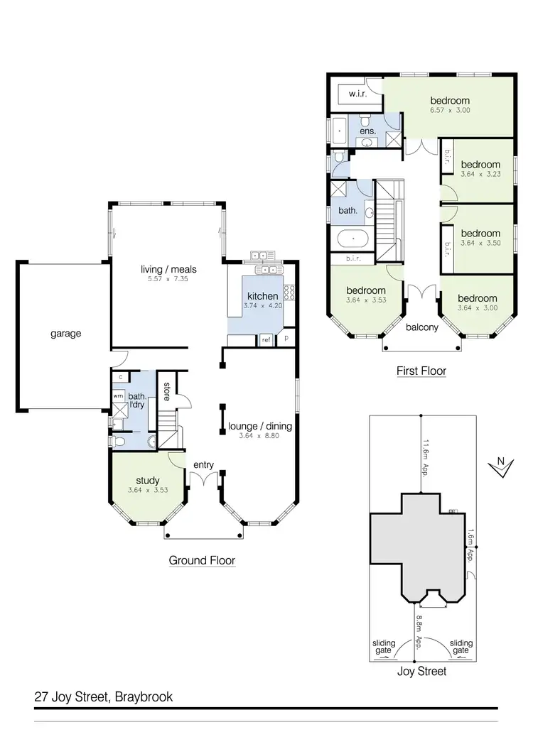 Floorplan of Homely house listing, 27 Joy Street, Braybrook VIC 3019
