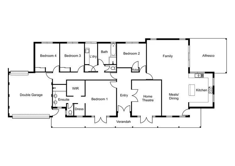 Floorplan of Homely house listing, 55 Chisholm Road, Dalyellup WA 6230