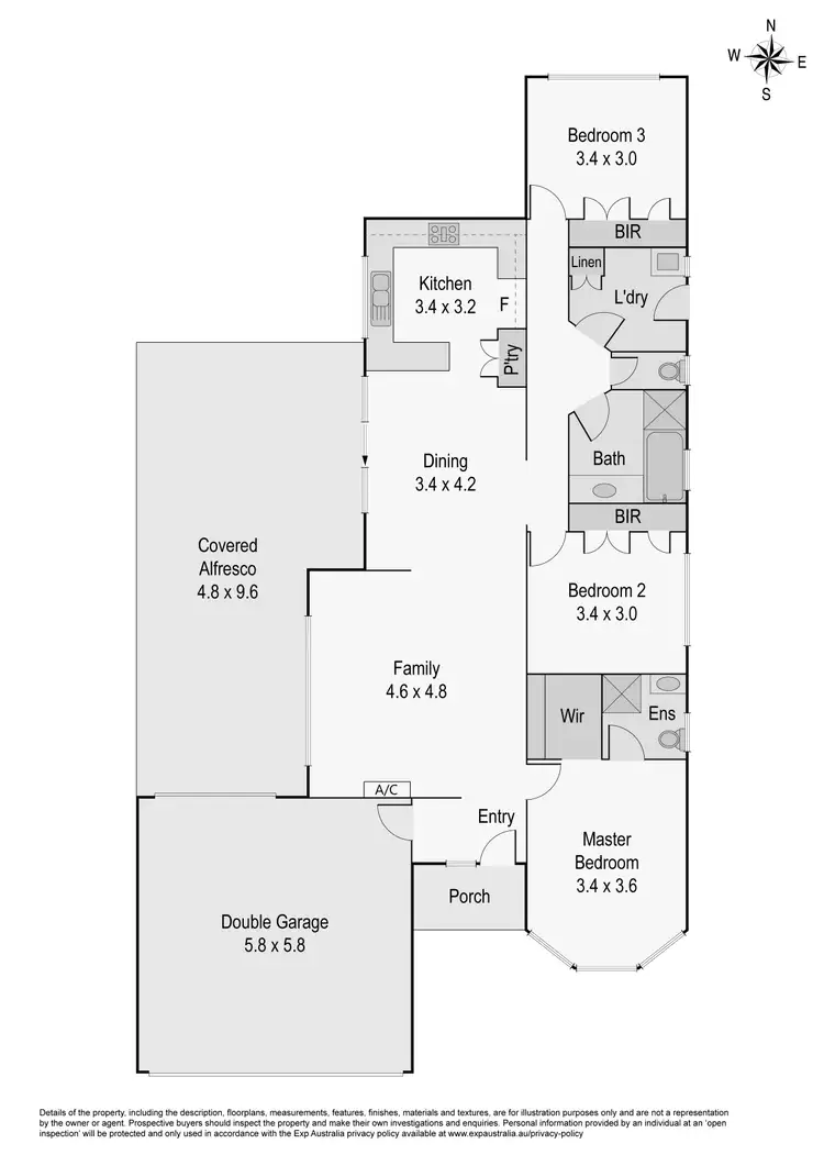 Floorplan of Homely house listing, 4 Belalie Close, Hampton Park VIC 3976
