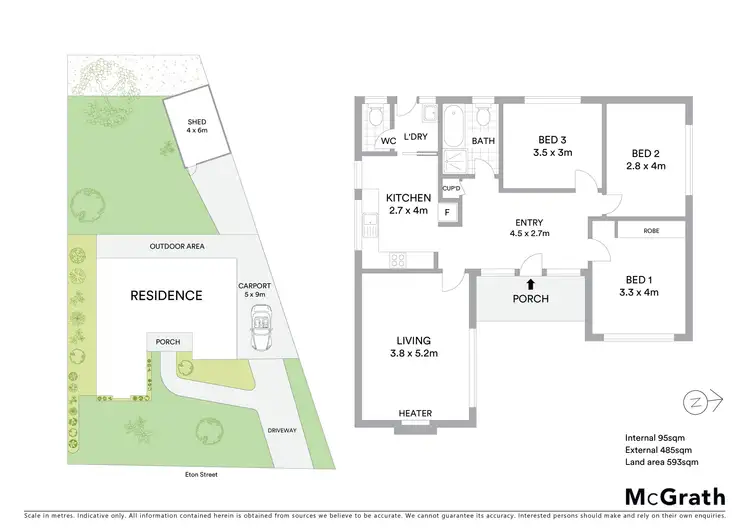 Floorplan of Homely house listing, 27 Eton Street, Wendouree VIC 3355