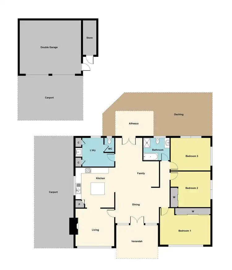 Floorplan of Homely house listing, 1002 Norman Street, Wendouree VIC 3355