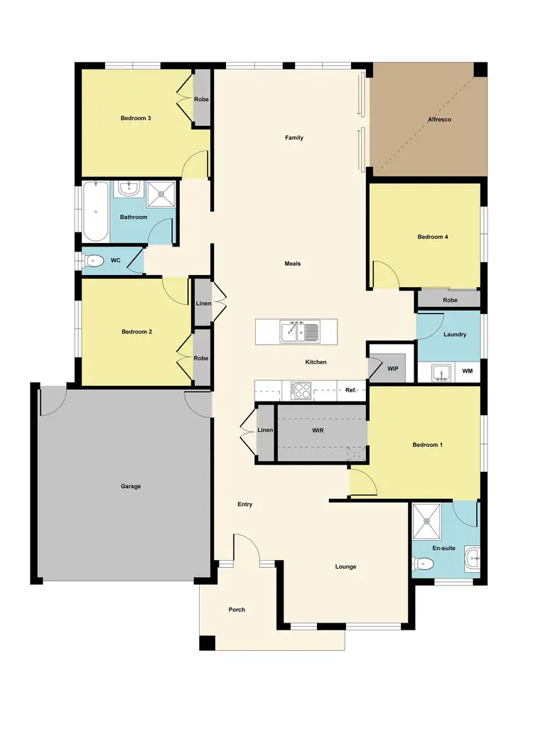 Floorplan of Homely house listing, 28 Sorrento Drive, Alfredton VIC 3350