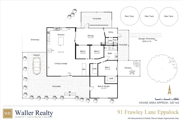 Floorplan of Homely house listing, 91 Frawley Lane, Eppalock VIC 3551