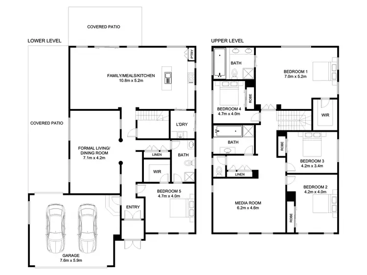 Floorplan of Homely house listing, 34 Rise Place, Moggill QLD 4070