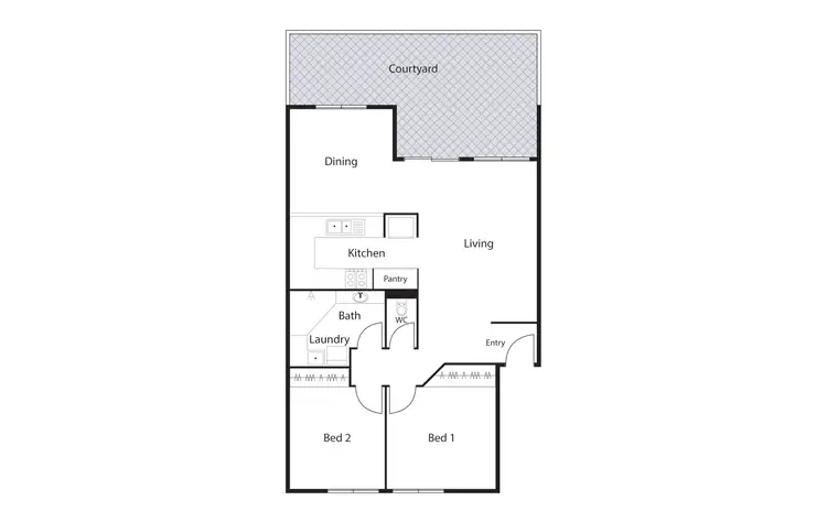 Floorplan of Homely apartment listing, 17/8 Antis Street, Phillip ACT 2606