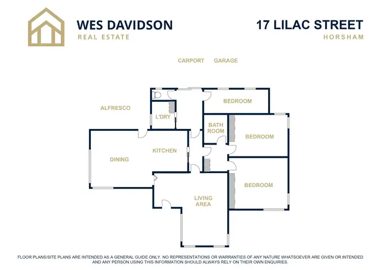 Floorplan of Homely house listing, 17 Lilac Street, Horsham VIC 3400