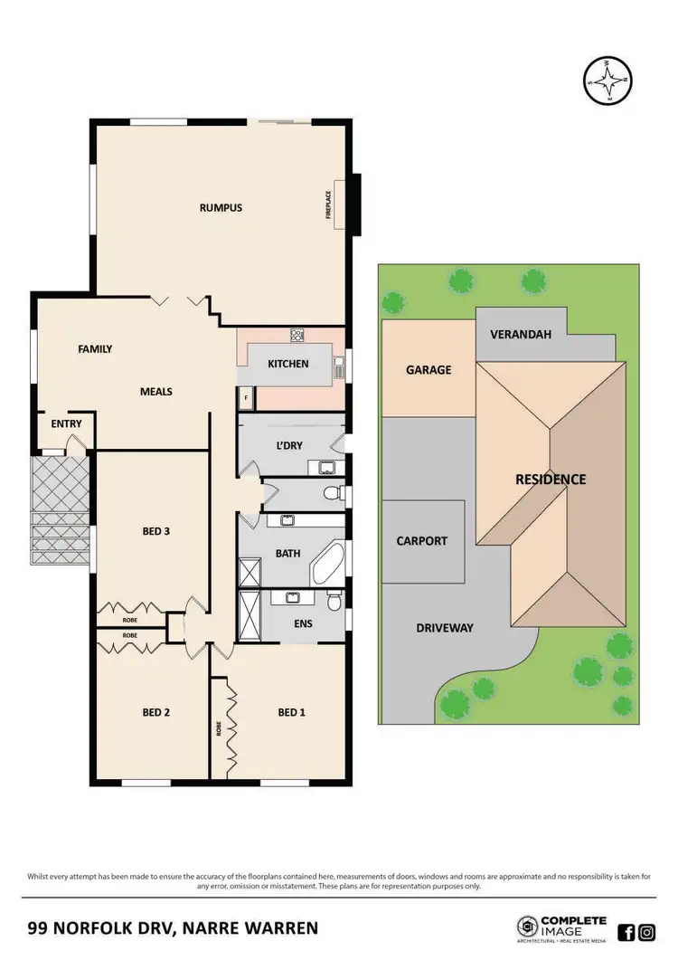 Floorplan of Homely house listing, 99 Norfolk Drive, Narre Warren VIC 3805