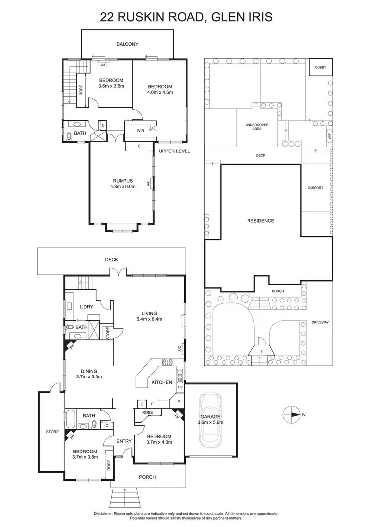 Floorplan of Homely house listing, 22 Ruskin Road, Glen Iris VIC 3146