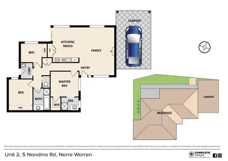 Floorplan of Homely house listing, 2/5 Nandina Road, Narre Warren VIC 3805