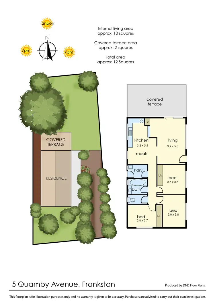 Floorplan of Homely house listing, 5 Quamby Avenue, Frankston VIC 3199