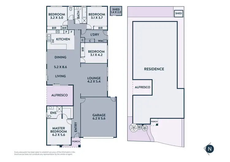Floorplan of Homely house listing, 6 Williewagtail Drive, South Morang VIC 3752