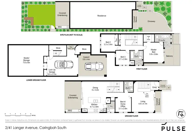 Floorplan of Homely semi-detached listing, 2/41a Langer Avenue, Caringbah South NSW 2229