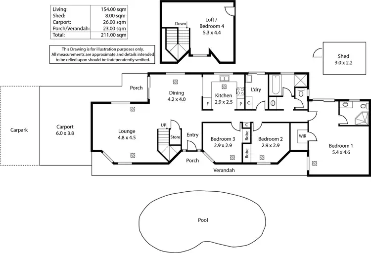 Floorplan of Homely house listing, 123A North Parade, Underdale SA 5032
