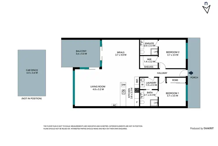 Floorplan of Homely apartment listing, 108/90 Epping Road, Epping VIC 3076