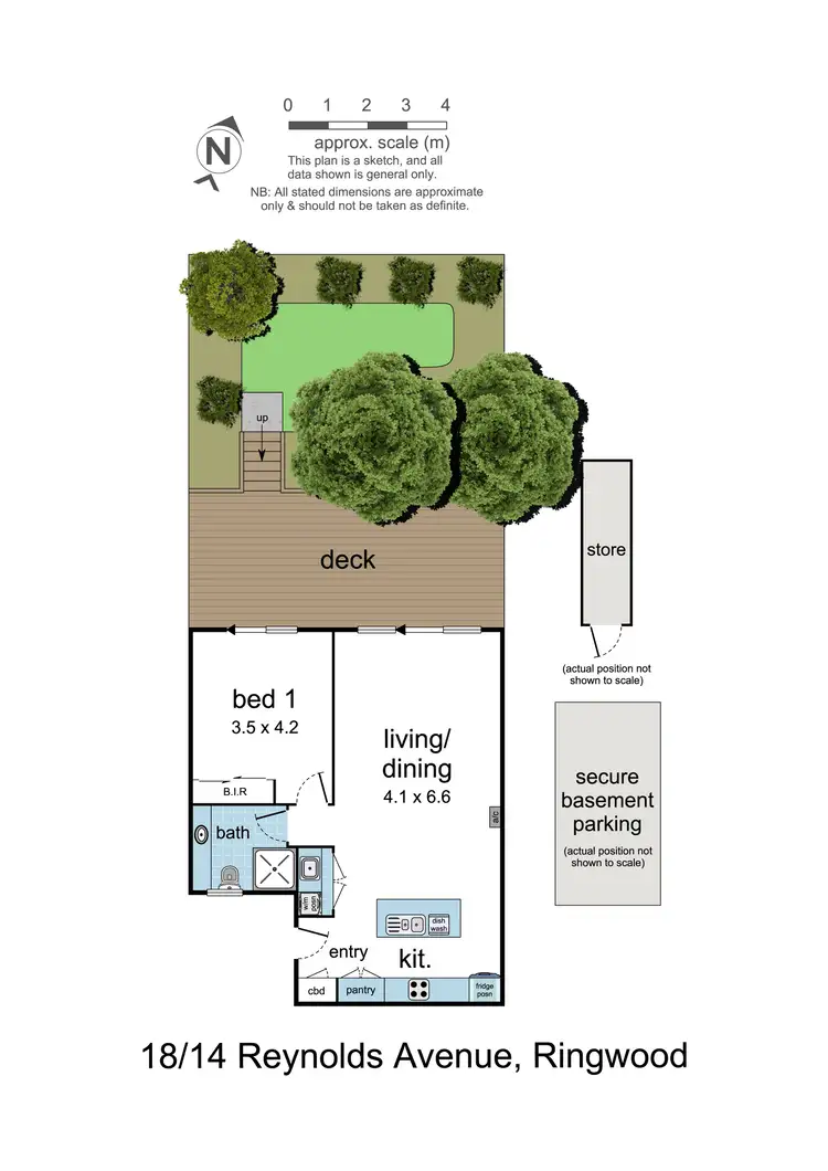 Floorplan of Homely apartment listing, 18/14 Reynolds Avenue, Ringwood VIC 3134