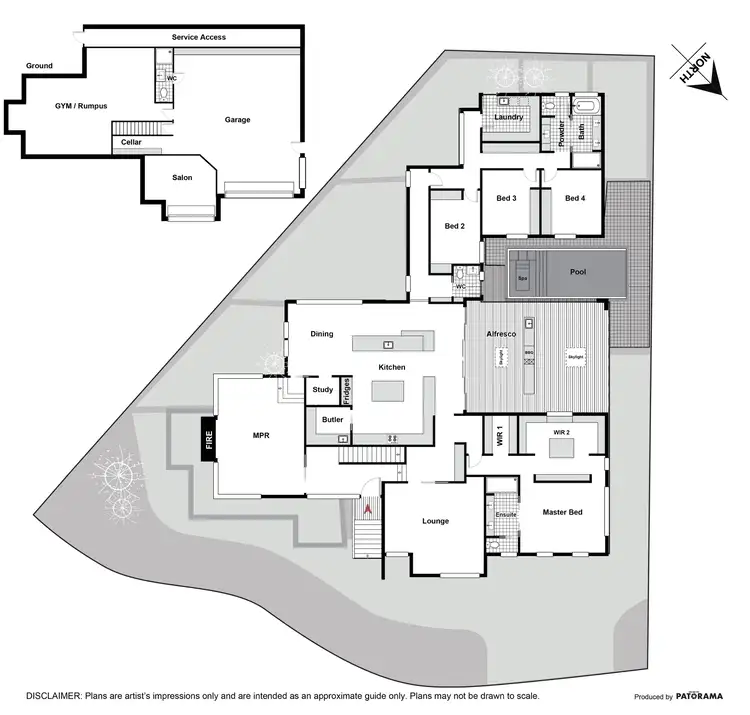 Floorplan of Homely house listing, 1 Evan Place, Jerrabomberra NSW 2619