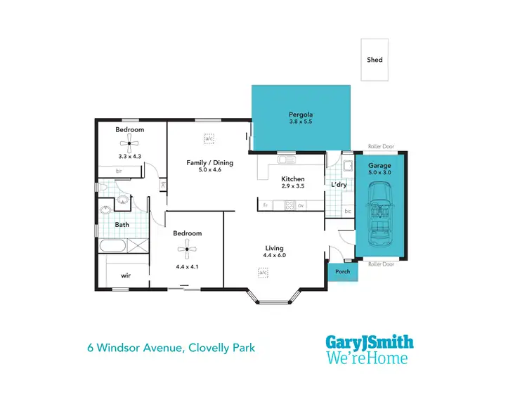 Floorplan of Homely house listing, 6 Windsor Avenue, Clovelly Park SA 5042