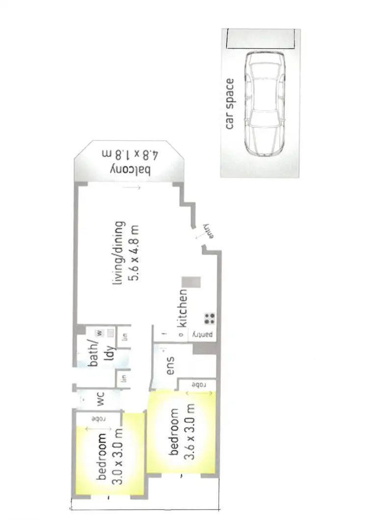 Floorplan of Homely unit listing, 32/36 Australia Avenue, Broadbeach QLD 4218