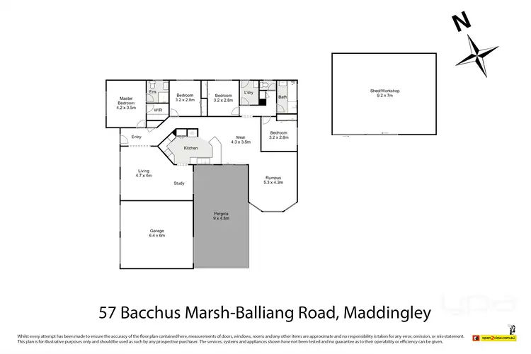 Floorplan of Homely house listing, 57 Bacchus Marsh-Balliang Road, Maddingley VIC 3340
