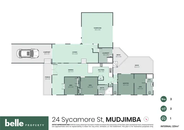 Floorplan of Homely house listing, 24 Sycamore Street, Mudjimba QLD 4564