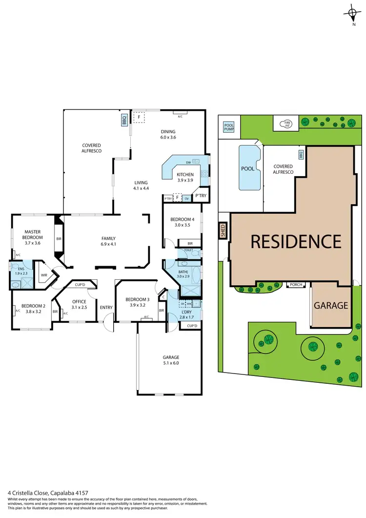 Floorplan of Homely house listing, 4 Cristella Close, Capalaba QLD 4157