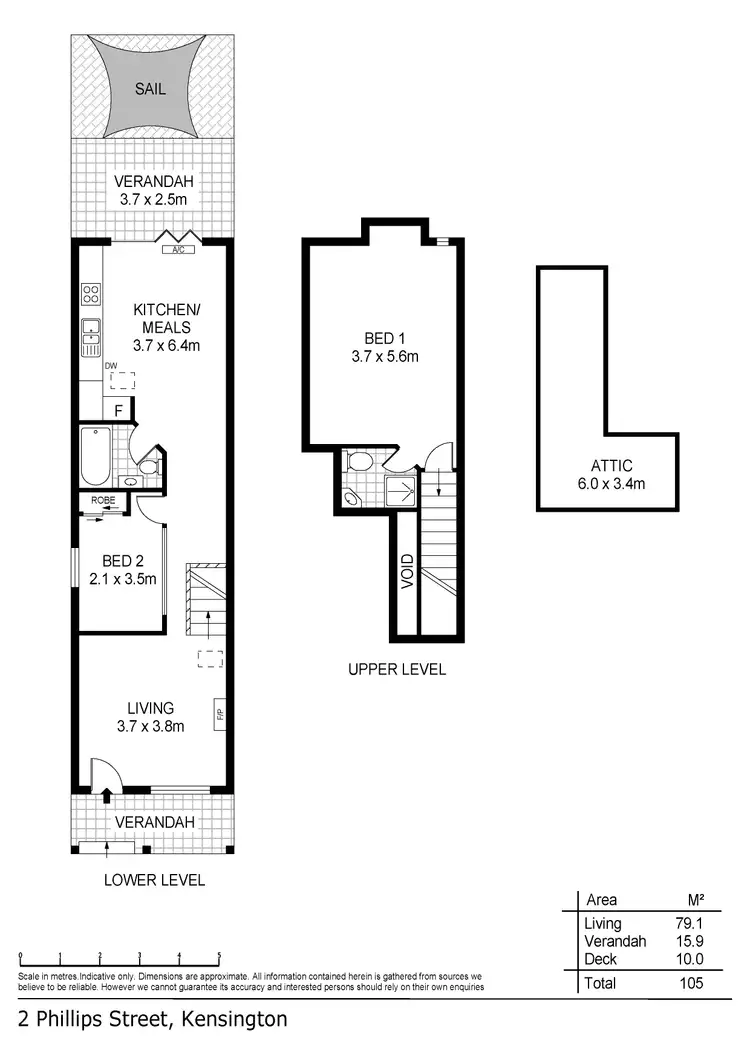 Floorplan of Homely house listing, 2 Phillips Street, Kensington SA 5068