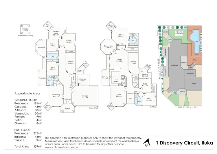 Floorplan of Homely house listing, 1 Discovery Circuit, Iluka WA 6028