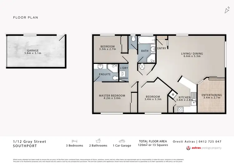 Floorplan of Homely house listing, 1/12 Gray Street, Southport QLD 4215