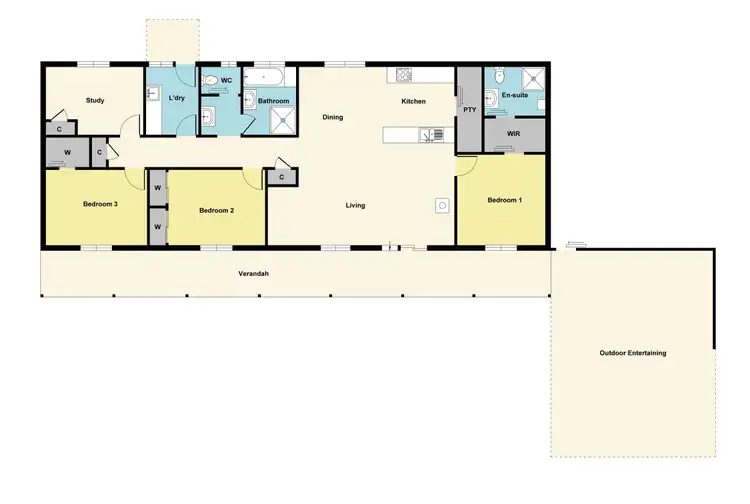 Floorplan of Homely rural property listing, 215 Goldsborough Road Goldsborough, Dunolly VIC 3472