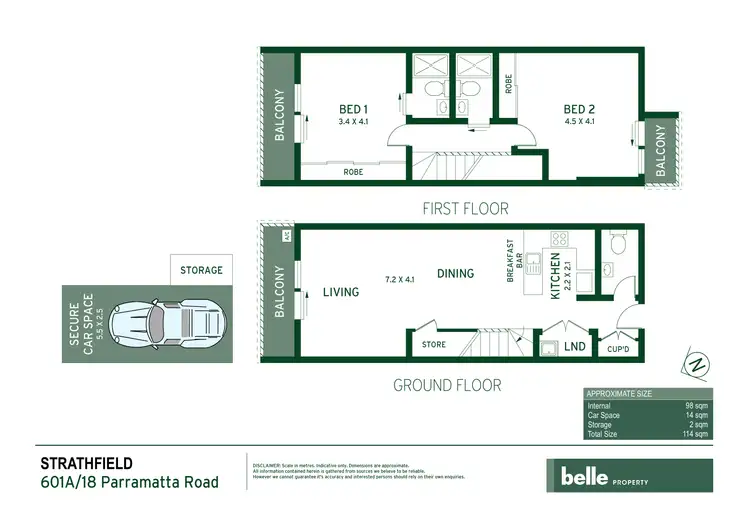 Floorplan of Homely apartment listing, 601A/18 Parramatta Road, Strathfield NSW 2135