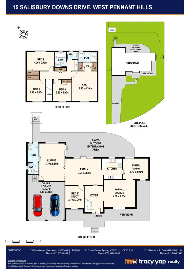 Floorplan of Homely house listing, 15 Salisbury Downs Drive, West Pennant Hills NSW 2125