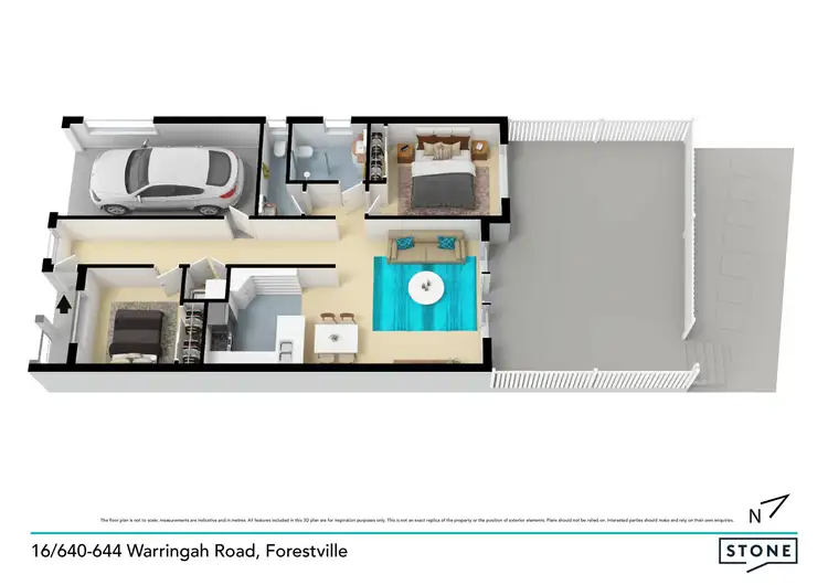 Floorplan of Homely villa listing, 16/640-644 Warringah Road, Forestville NSW 2087