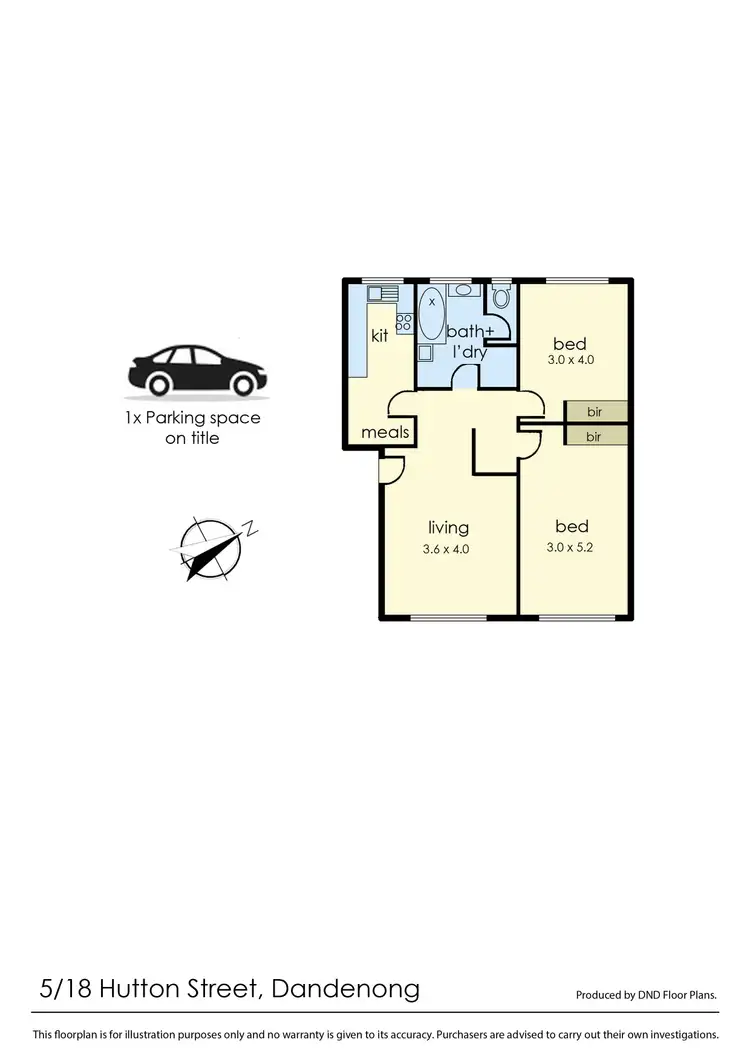 Floorplan of Homely unit listing, 5/18 Hutton Street, Dandenong VIC 3175