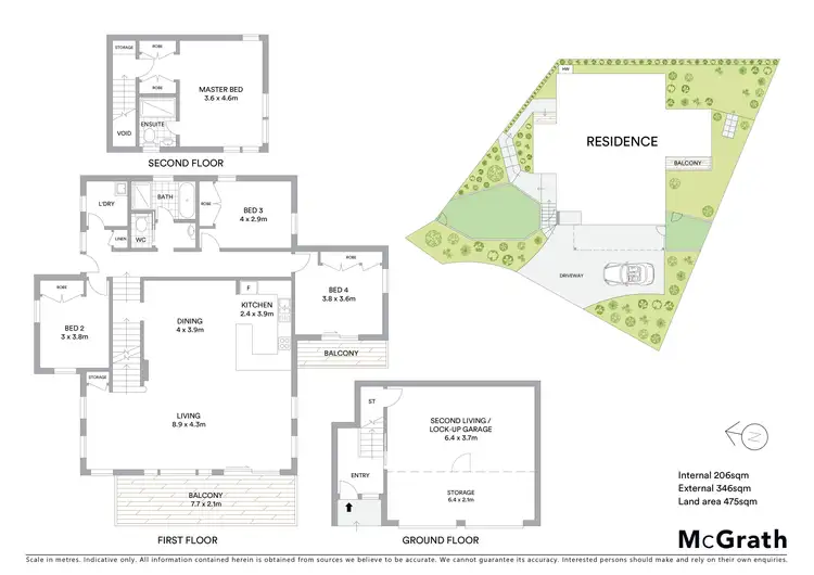 Floorplan of Homely house listing, 12 Irwin Place, Green Point NSW 2251