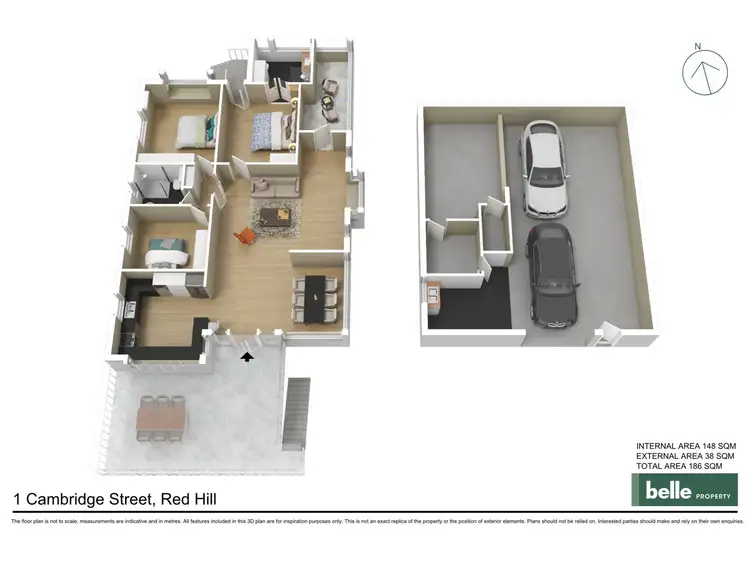 Floorplan of Homely house listing, 1 Cambridge Street, Red Hill QLD 4059