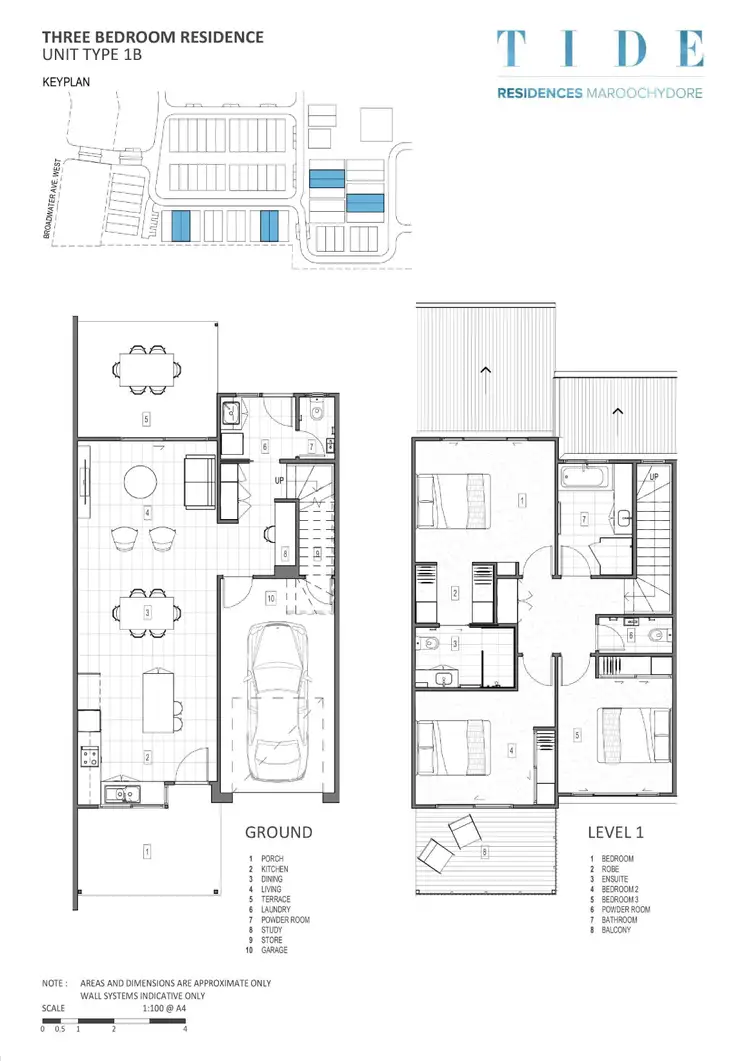 Floorplan of Homely townhouse listing, 229 Paradise Circuit, Maroochydore QLD 4558