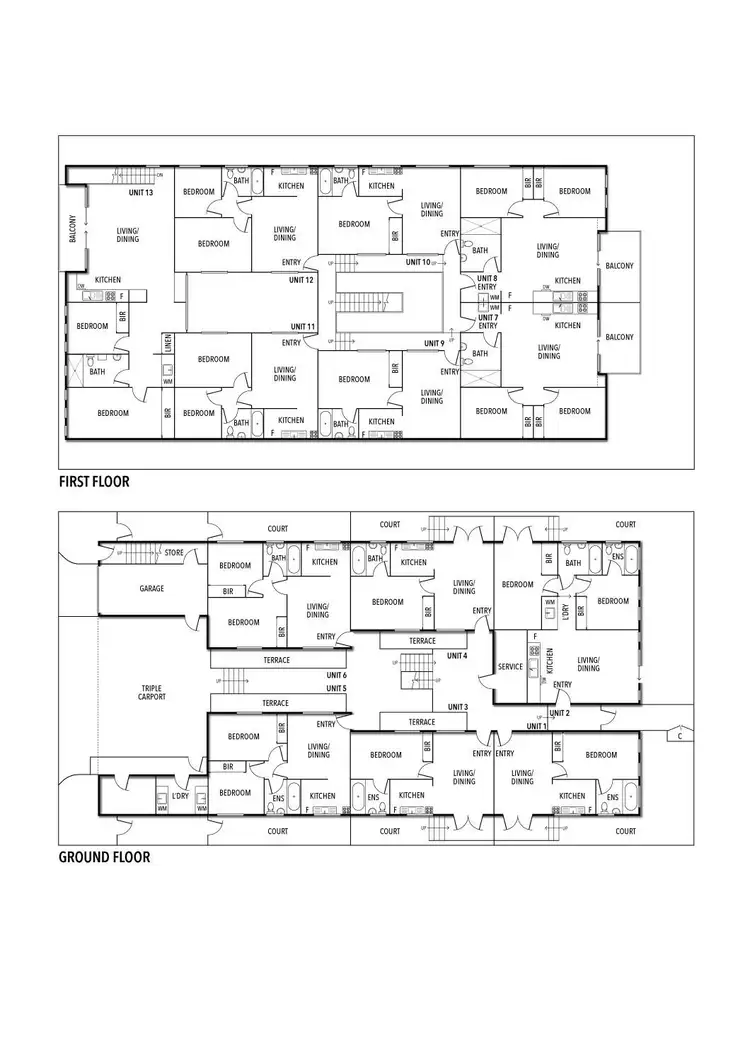 Floorplan of Homely block of units listing, 22-24 Clifton Street, Richmond VIC 3121