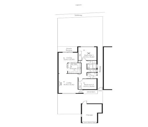 Floorplan of Homely unit listing, 7/7 Moorea Court, West Lakes SA 5021