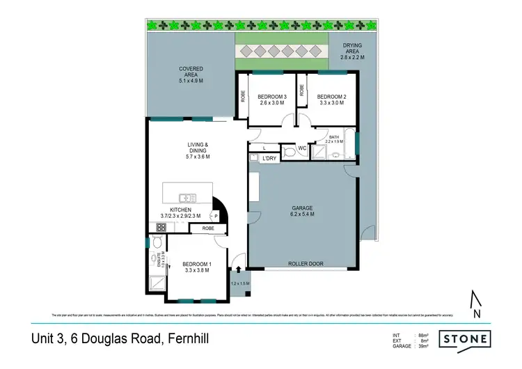 Floorplan of Homely villa listing, 3/6 Douglas Road, Fernhill NSW 2519