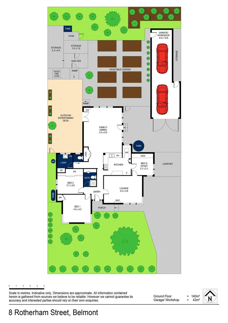 Floorplan of Homely house listing, 8 Rotherham Street, Belmont VIC 3216