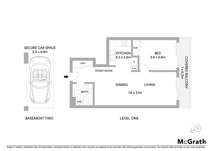Floorplan of Homely unit listing, 7/4 Waters Road, Neutral Bay NSW 2089