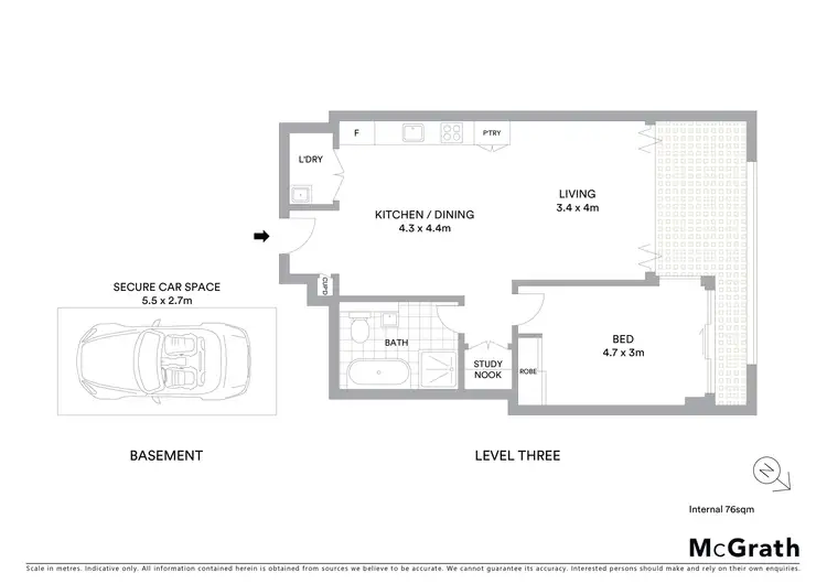 Floorplan of Homely apartment listing, 305/890 Pittwater Road, Dee Why NSW 2099