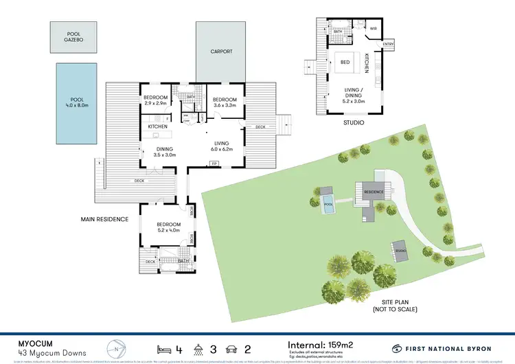 Floorplan of Homely house listing, 43 Myocum Downs Drive, Myocum NSW 2481